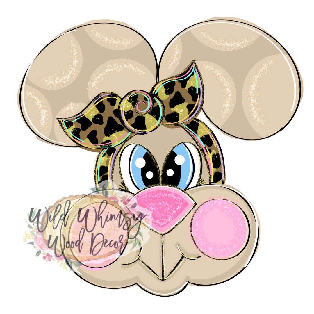 Digital Template Easter Bunny Face Etsy