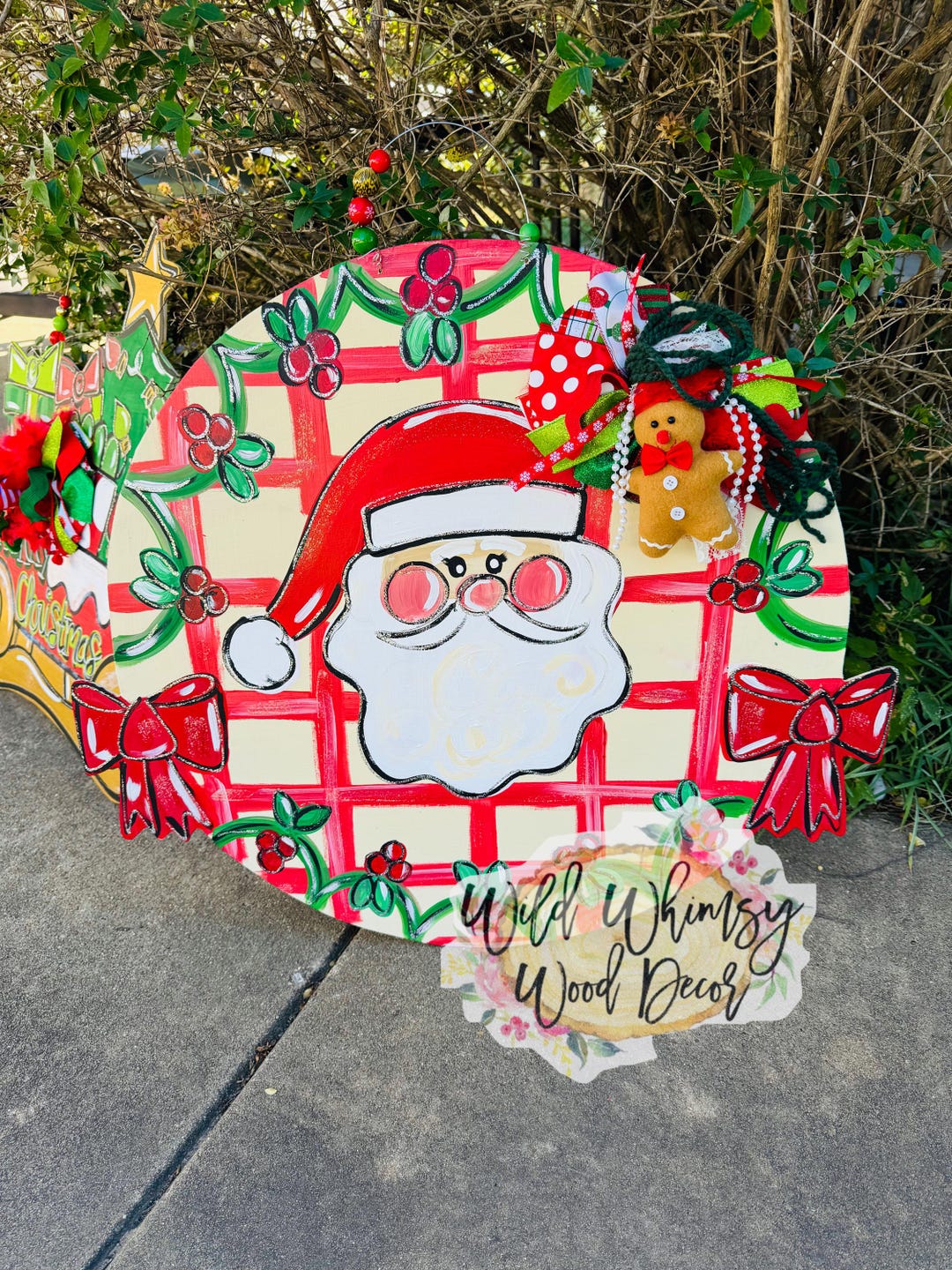 Bow Hanging Santa Tee