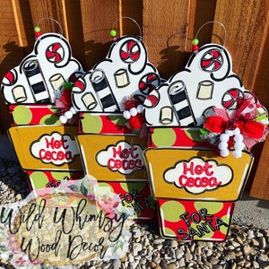 ONE Hot cocoa for santa Door hanger pre-order