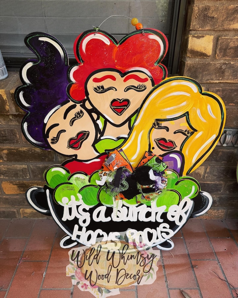 Halloween Witches Door Hanger - Etsy