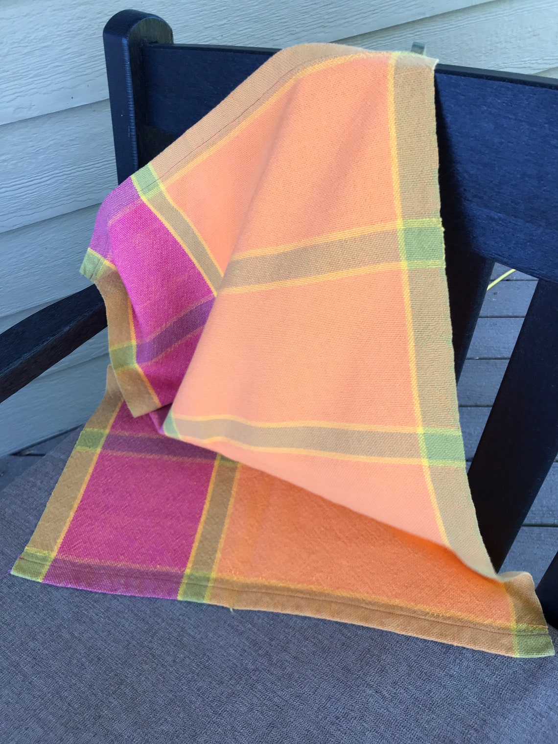 Hand woven organic cotton tea towel Etsy