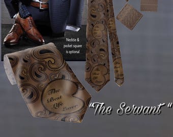 JW Theme Necktie. JW.ORG Custom design neckwear “The Servant- Brown”. 58” standard. ministerial servant,elders,publishers pioneer gifts.