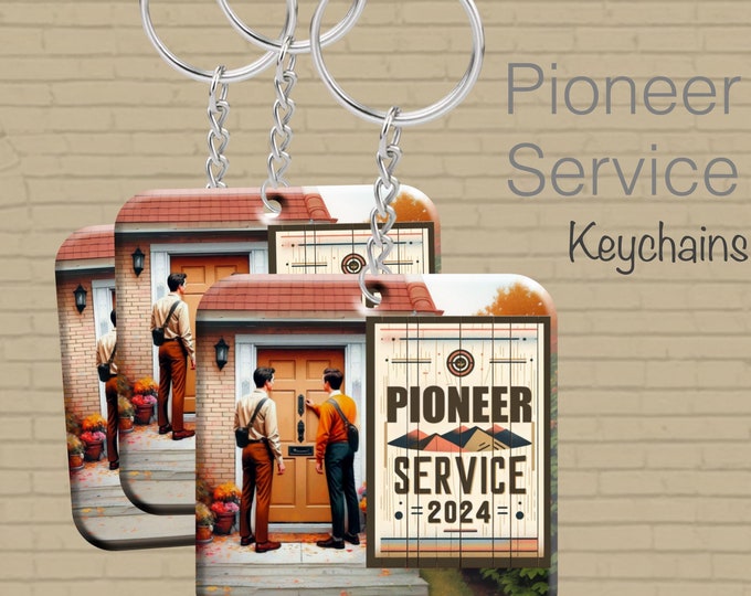 Jw theme keychains thick acrylic, Pioneer Service 2024. Pioneer gift #2B