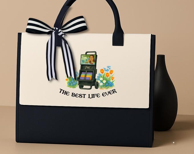 JW Theme pioneer school modern tote bag. 2025 15.8 × 11.8 × 6.8 inches (40 × 30 × 17 cm #witness cart best life ever.