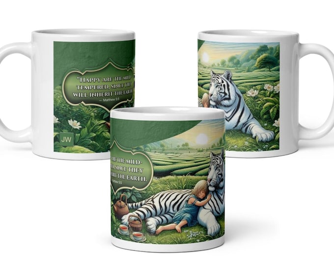 JW.ORG Pioneer school mugs. 11 oz OR 15 0z. Pioneer school gifts, Ceramic.  2024, 2025 white tiger