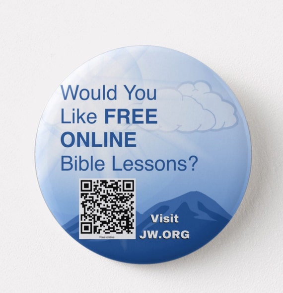 Jw Org Online Bible Lessons Backpin Button Etsy
