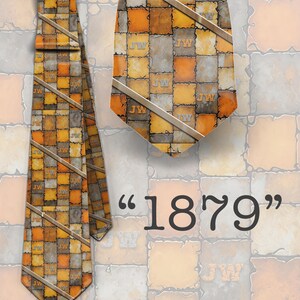 JW Neckties "jw.org" standard size 58” custom jw.org neckties. Gift Pioneer School. “1879”