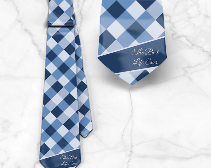 JW theme Neckties  “Plaid best life ever” JW.ORG neckties. Gift jw gifts