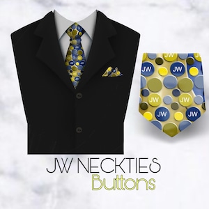 JW theme Neckties  “Circles dots” JW.ORG neckties. Gift jw gifts