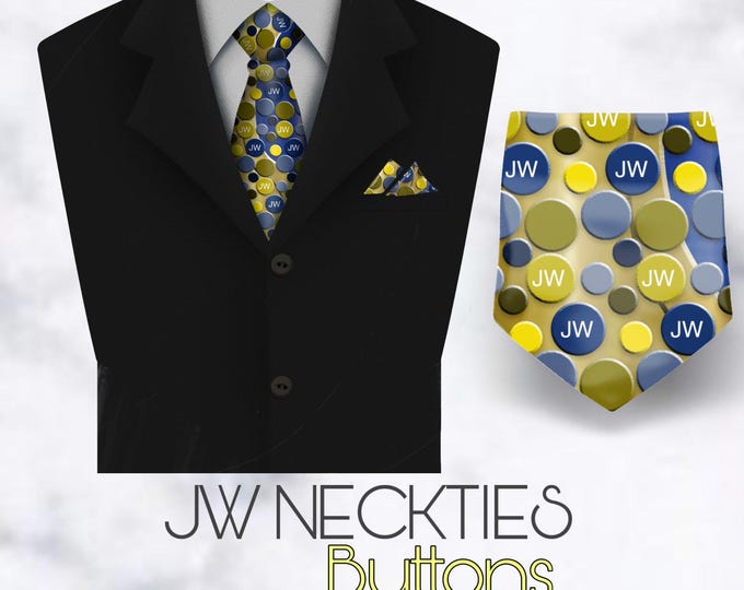 JW theme Neckties  “Circles dots” JW.ORG neckties. Gift jw gifts