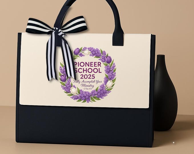 JW Theme pioneer school modern tote bag. 2025 15.8 × 11.8 × 6.8 inches (40 × 30 × 17 cm #likac