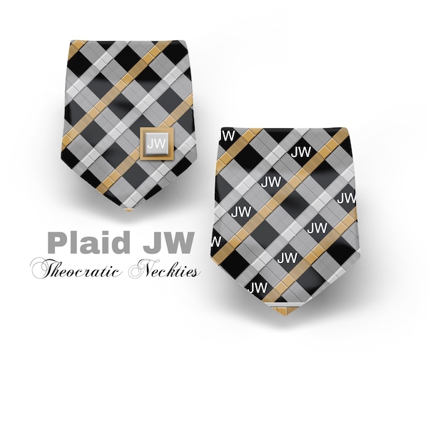 Cravates thème JW Cravates JW.ORG "Plaid". Cadeaux jw cadeaux