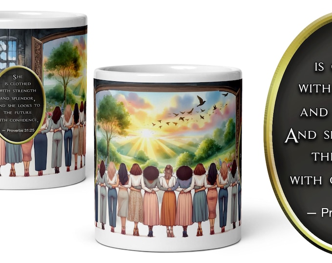 JW.ORG “”. 11 oz OR 15 0z. Jw gifts, Ceramic. Mugs. “She is clothed with strength.” Pro.31:25