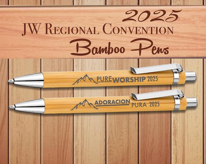 JW Regional convention 2025 “ PURE WORSHIP “ asamblea.  Bamboo Pens