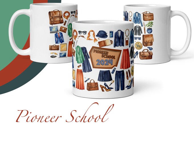 JW.ORG Pioneer School 2024 11 oz or 15 oz. Jw gifts.  #WC painting