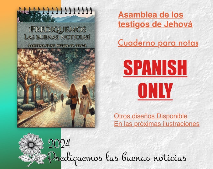 JW notebook . 2024 Regional Convention.”declare the good news ” program block ready notebook / notepad. 6 x 9 . # ONLY In SPANISH.