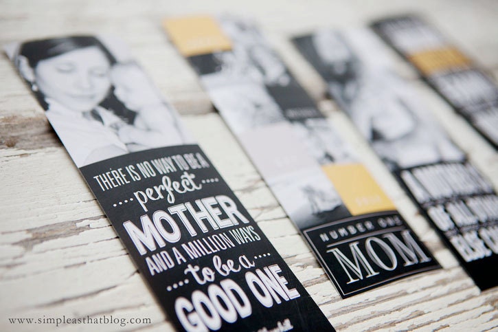 Personalized Mother's Day Photo Bookmarks for Mom - Etsy Canada