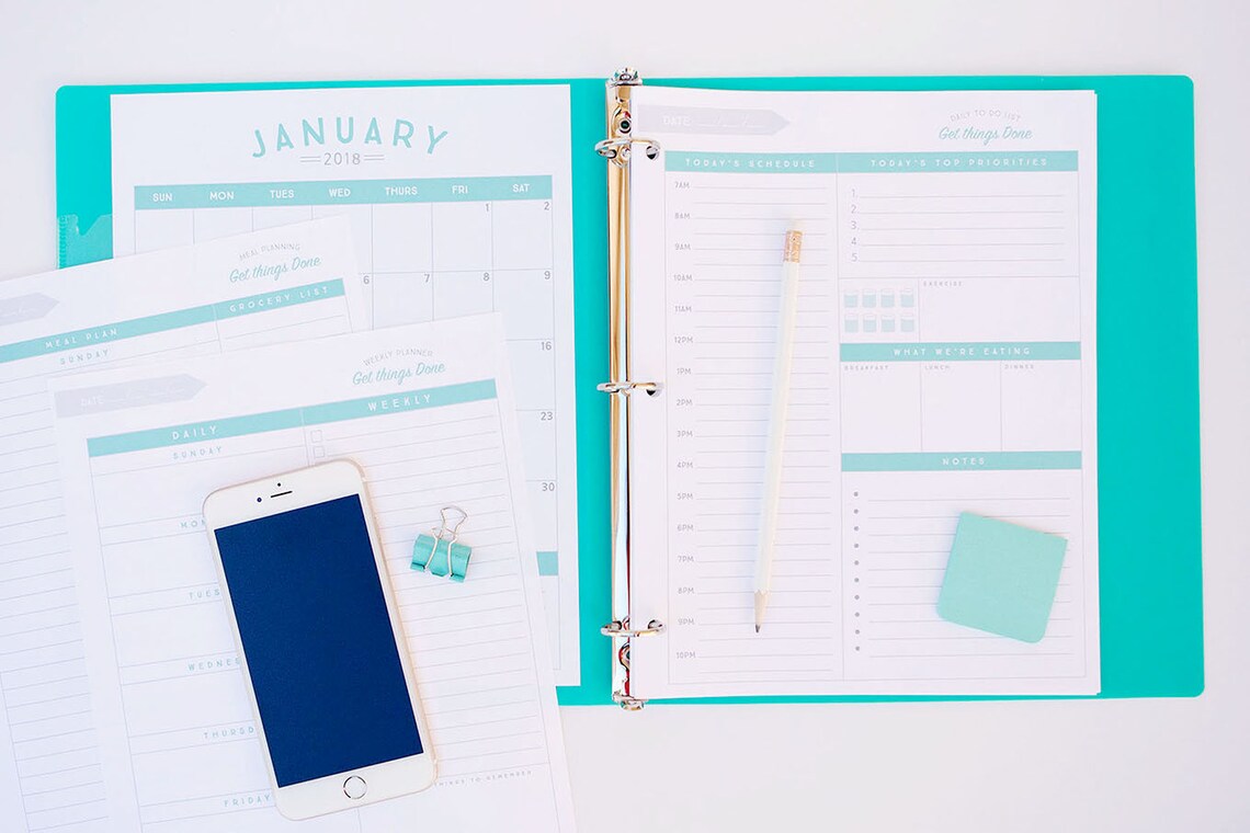 Organizational Printable Bundle Instant Download. Daily - Etsy Canada