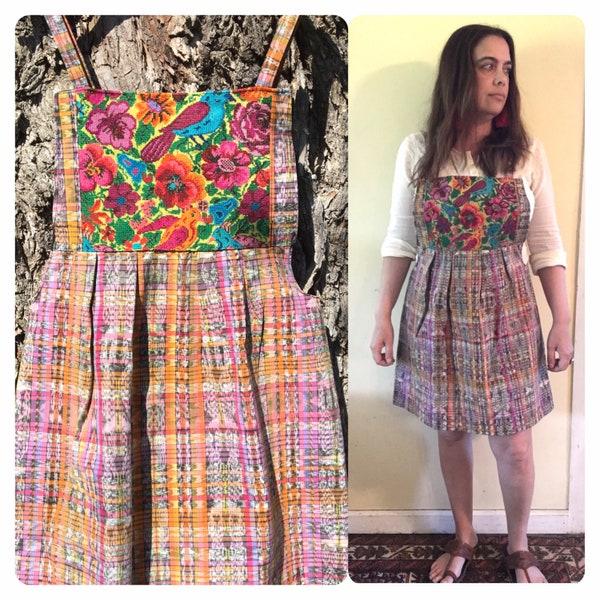 Guatemalan Ikat Handwoven Dress