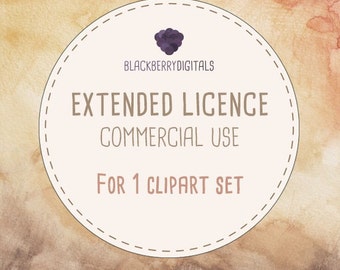 Extended License for Commercial Use, No Credit license