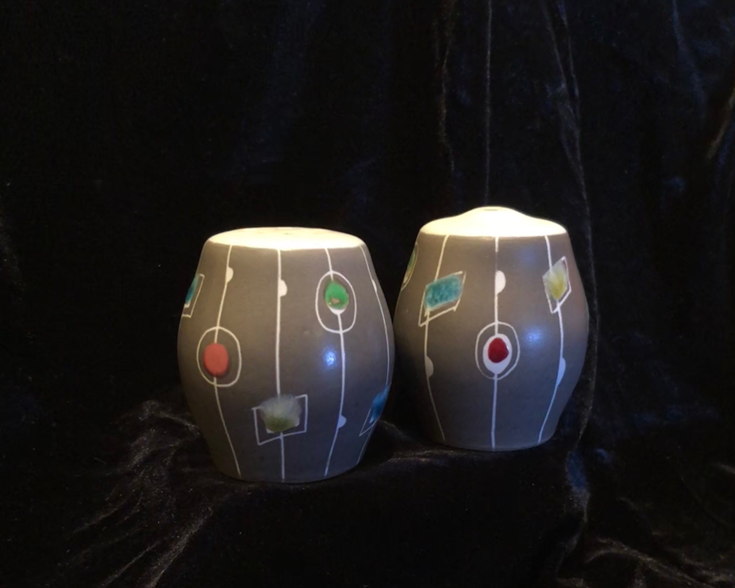 Bourne Denby c. 1957 Rare 'Cloisonné' Condiment Set Etsy