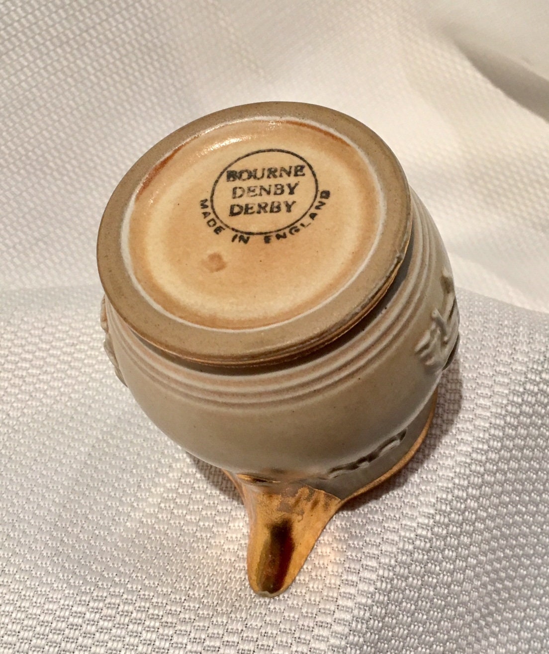 Bourne Denby Derby Creamer Jug festive Pattern Etsy UK