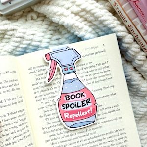 Segnalibro magnetico repellente per spoiler di libri