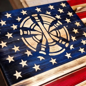 26x14 Wooden American Flag Challenge Coin Holder image 7