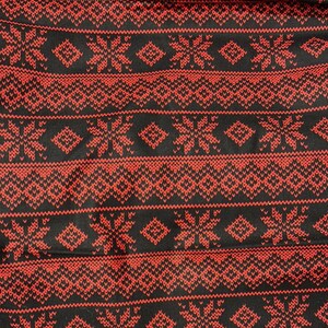 Red Snowflake Club Foot Bar Cover