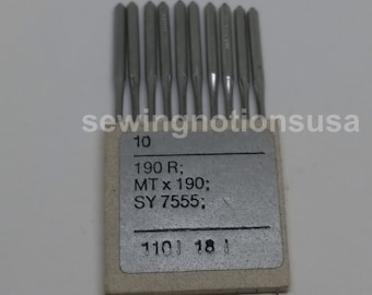 190R, MTX190 Sewing Machine Needles MUVA Size 110/18  Regular Point PFAFF, ADLER