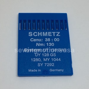UY128GAS Size 130/21 CoverStitch Sewing Machine Needles 1280 128G SY7292 UY128GS