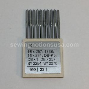 16x231 16x257 dbx1 sewing machine needles singer brother consew size 160/23 made in germany