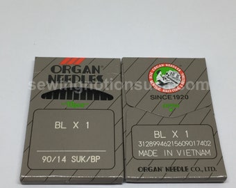 Blx1 serger needles size 14/90 ball point suk for juki sergers mo-102, mo-103, mo-104, mo-134