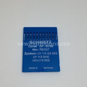 Uy113gs size 70/10 ballpoint multi-needle sewing machine needles uox113g, uy113gs, sy7090