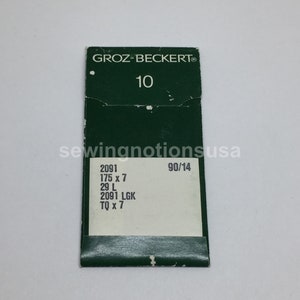 Groz-beckert 175x7 tqx7 industrial button sewer sewing machine needles size 90/14