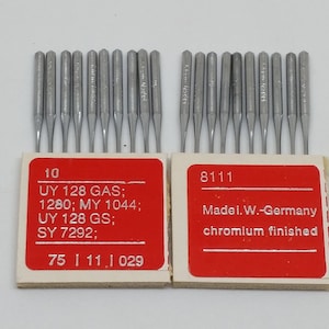 UY128GAS Size 11/75 CoverStitch Sewing Machine Needles 1280 128G SY7292 UY128GS  Germany FREE SHIPPING