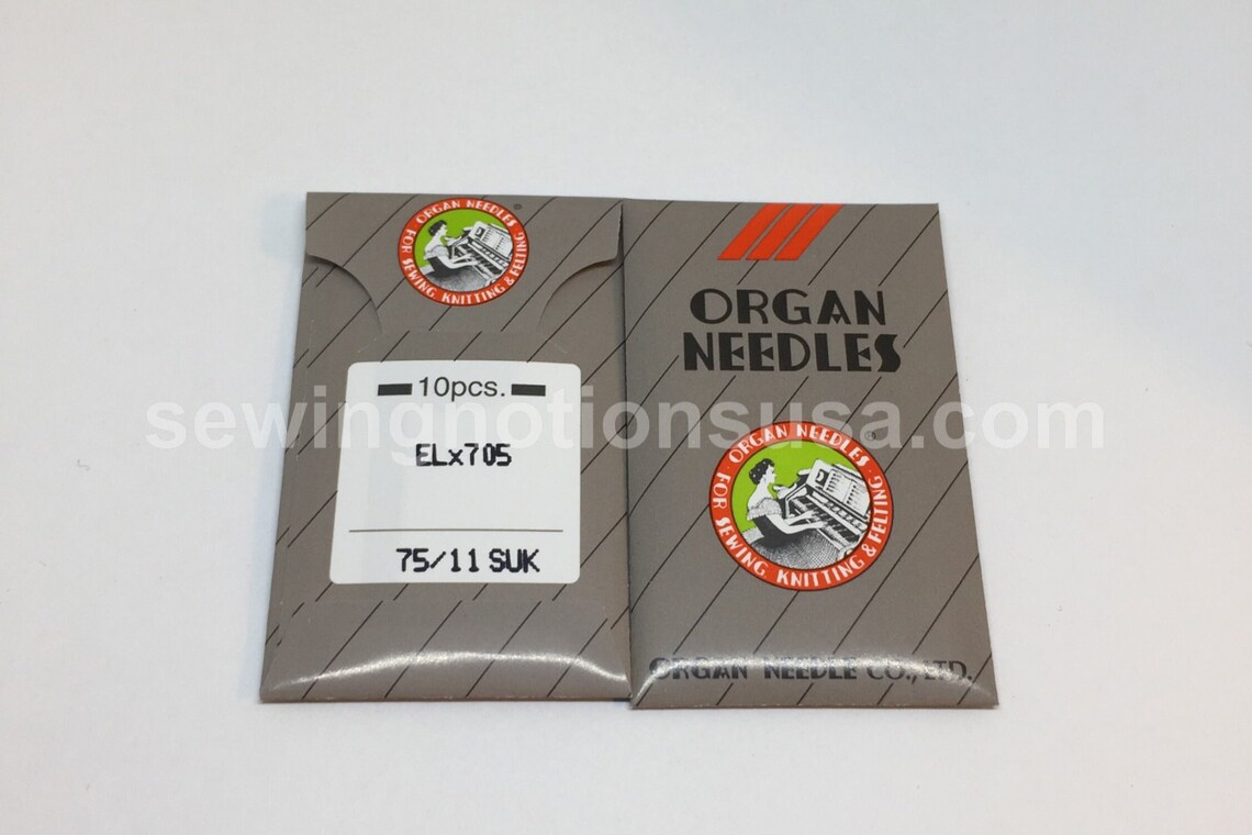 Organ ELX705 Nähnadeln – 20 Stück, Größe 80/12, Kugelspitze, Für Overlock- & Coverstitch-Maschinen