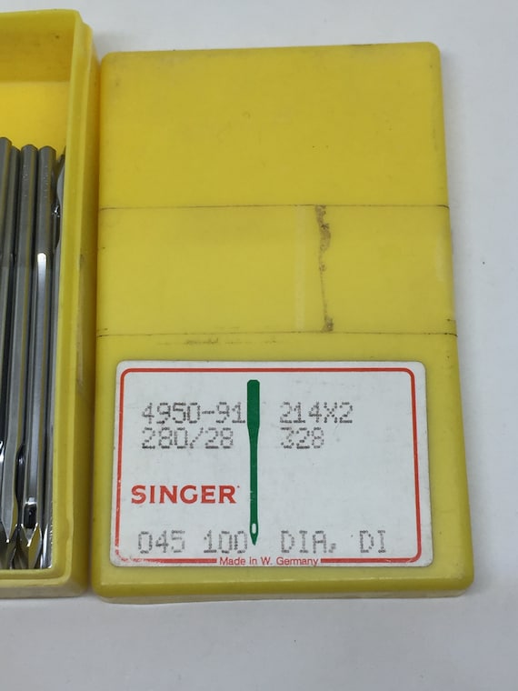 214x2DIA 328 SINGER Agujas para máquina de coser Cuero Tamaño 28/280  Diamond Point Adler 105, Singer 133K y 45K -  España