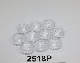 2518p brother baby lock sa156 plastic bobbins, singer, janome, necchi kenmore 10pc
