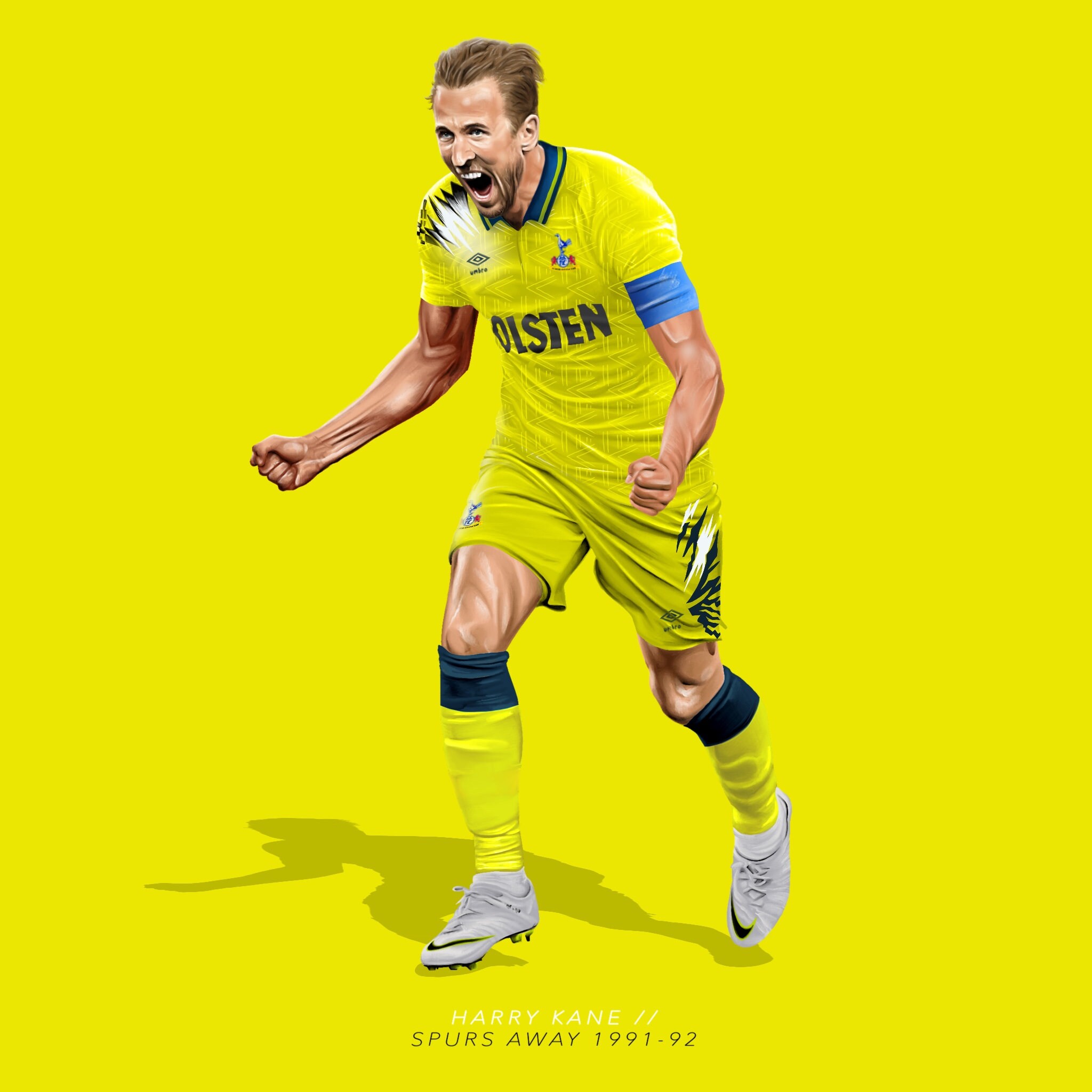 Harry Kane Retro Print | Etsy