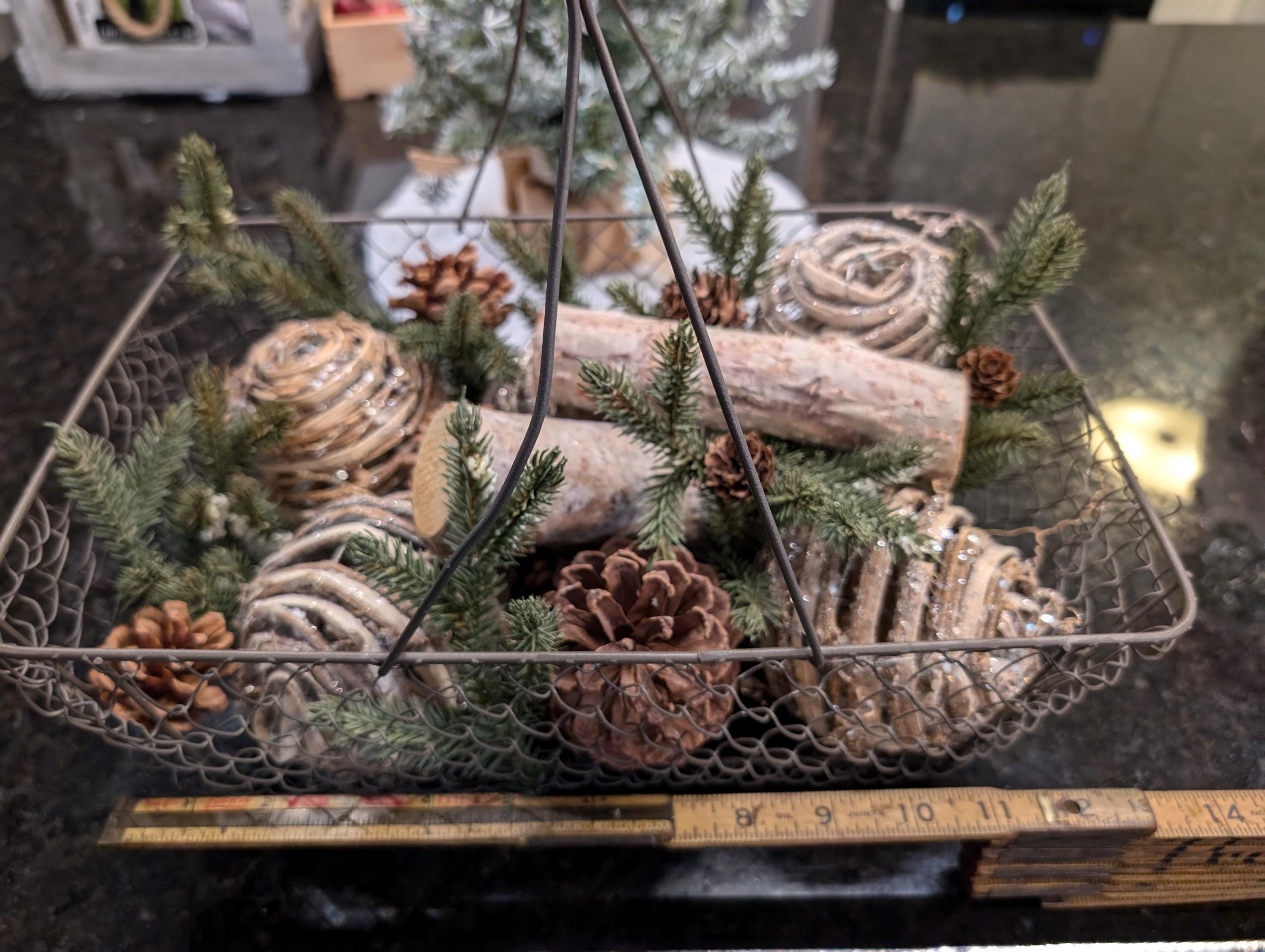 Rustic Christmas Centerpiece Decor - Etsy