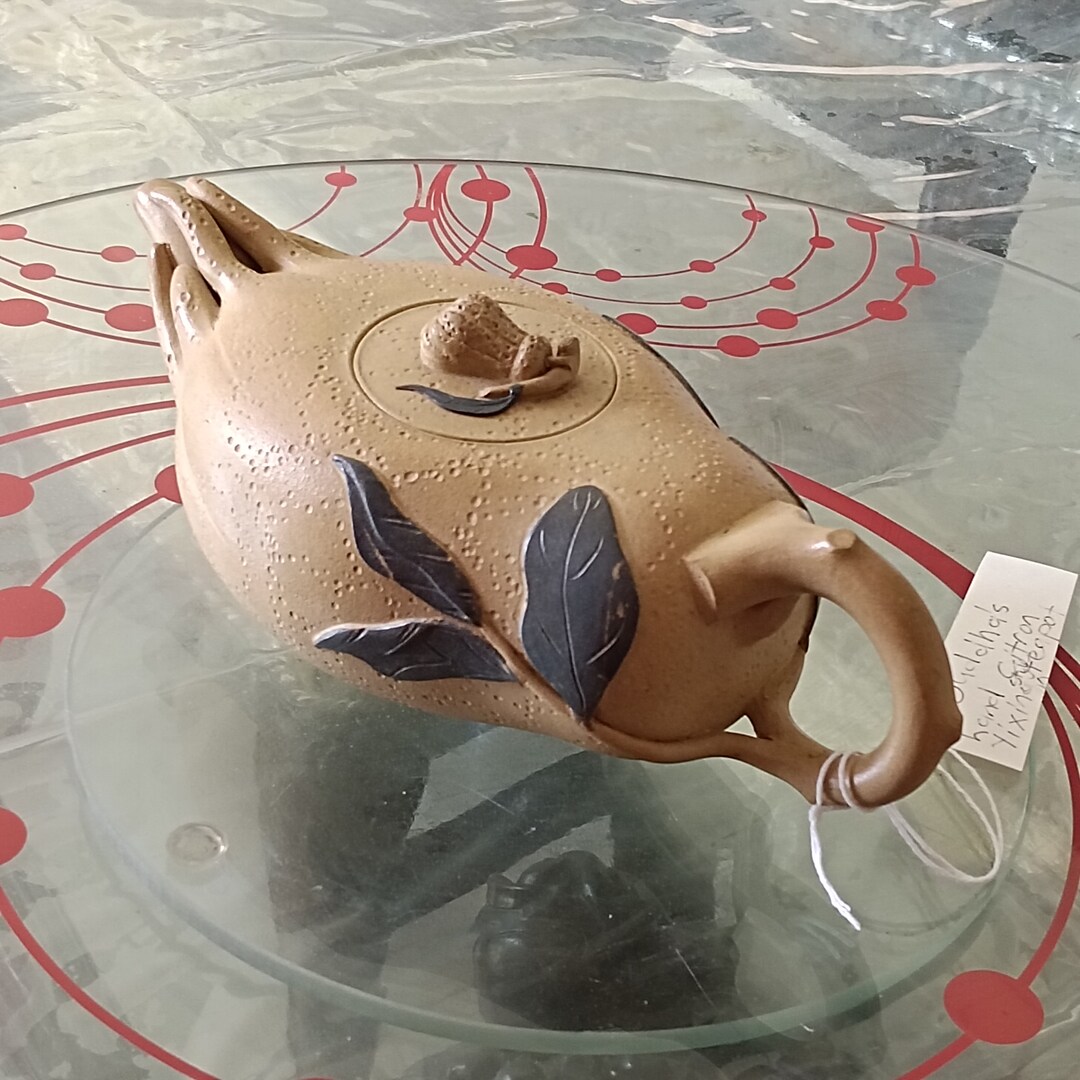 Vintage Buddha Hand Yixing Zisha Clay Teapot Vintage Oriental Etsy
