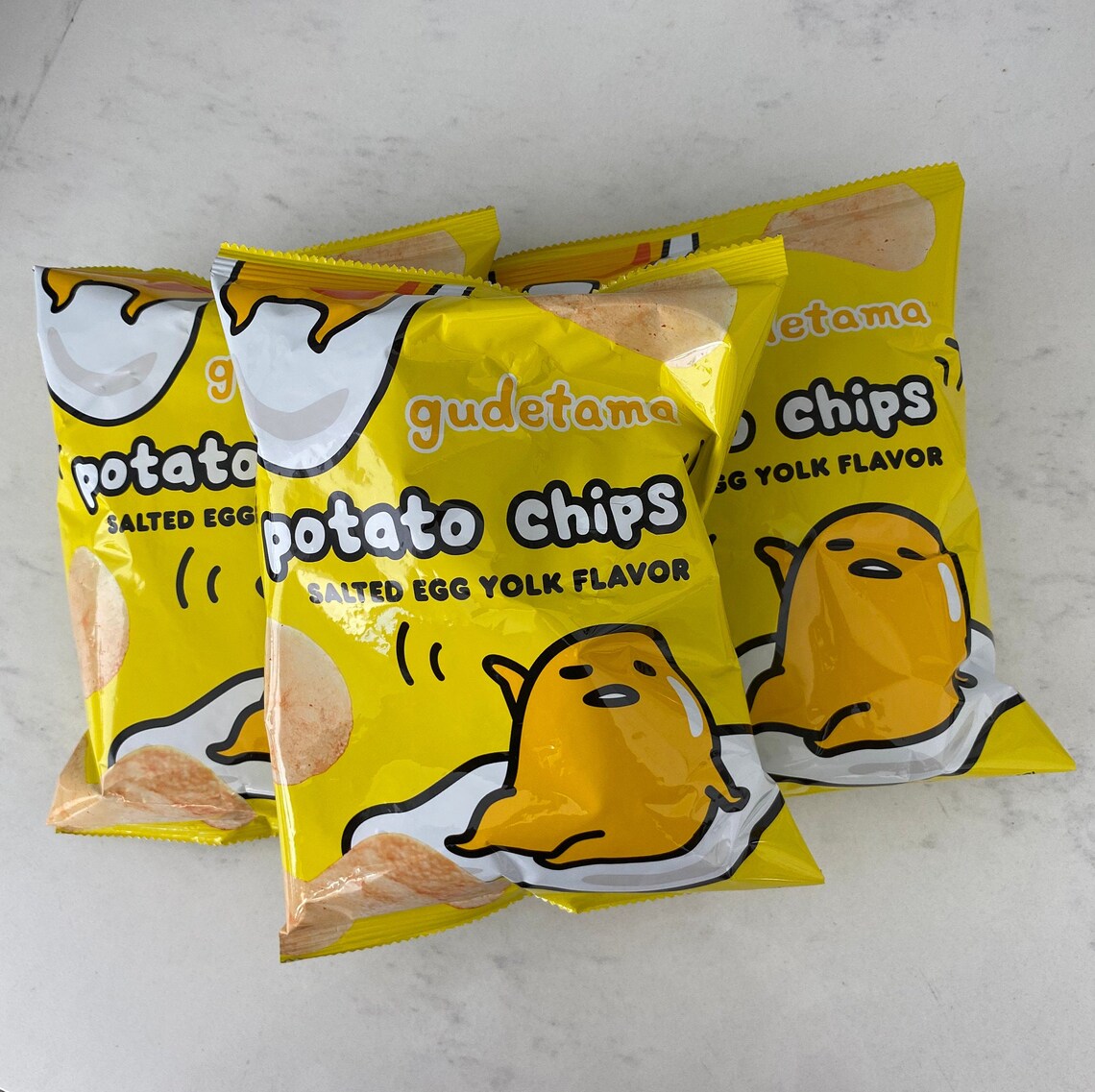 Gudetama Salted Egg Flavor Potato Chips Etsy
