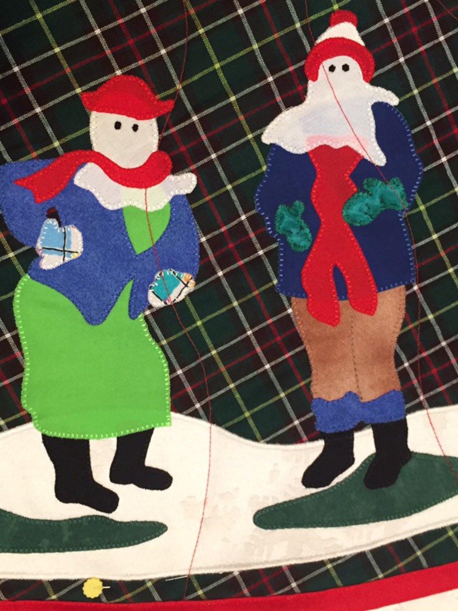Tree Skirt Christmas Mummer Tree Skirt Newfoundland Mummer Etsy