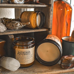 Lavender Patchouli Soy Candles