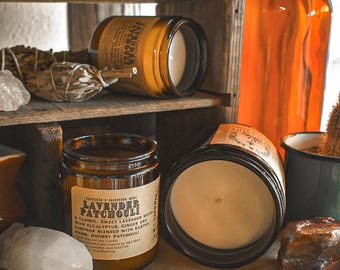 Lavender Patchouli Soy Candles