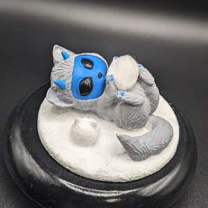 Yeti Abominable Snowman Cryptid Cat Figure