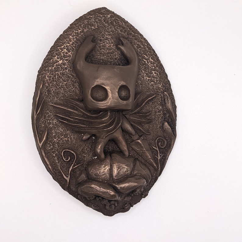Hollow Knight Plaque Cold Cast Bronze Finish Little Ghost Wall Decor - Etsy