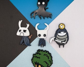 Hollow Knight Fridge Magnets 3D Resin Handpainted Magnetic Art: Little Ghost, Zote, Myla, Shade, Mosscreep