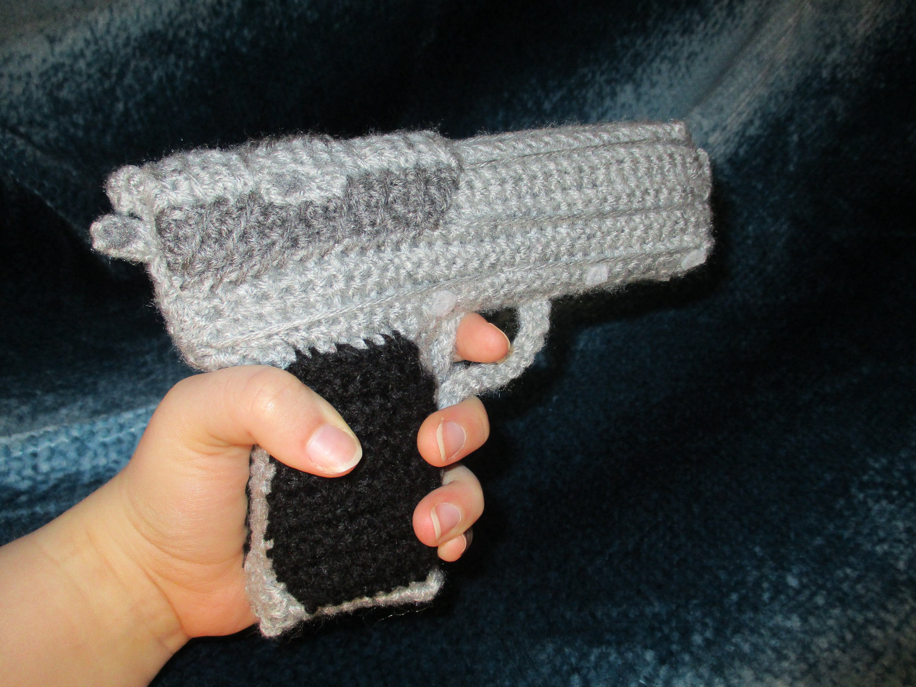Crocheted Gun Read Description Before Buying! Gun Version 1 Crochet Pattern US ...